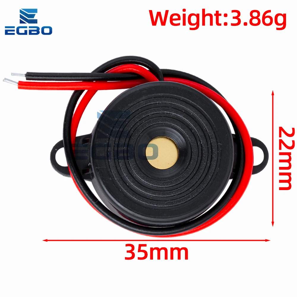 SFM-20B 하이 데시벨 액티브 부저 알람 스피커, DC3-24V 연속 사운드 부저, 2312 압전 피에조 전자, 1-20 개