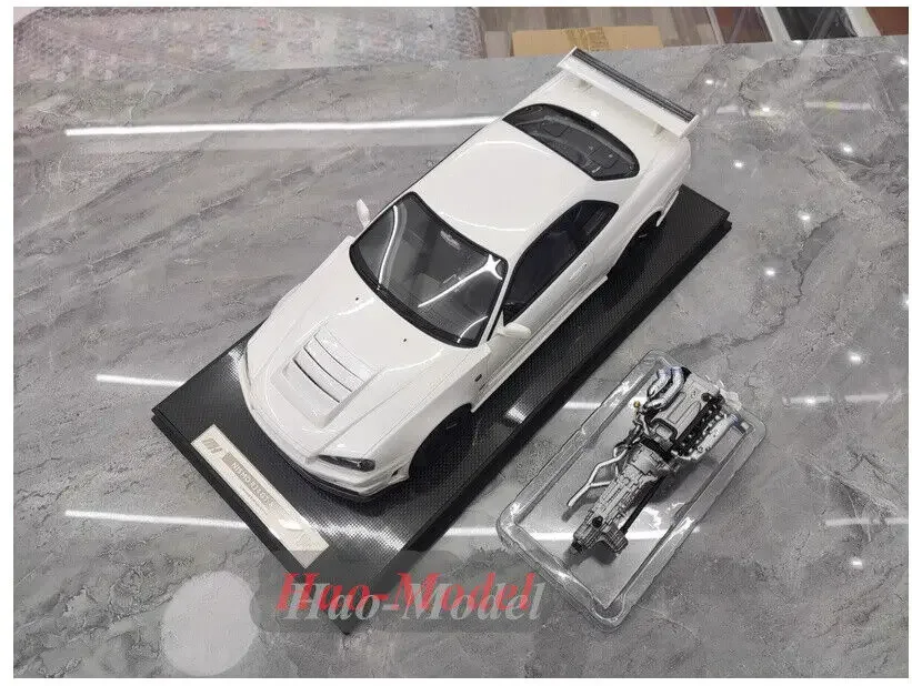 MH 1:12 For Nissan GTR R34 Nismo Customized Resin Diecast Model Car Kids Boys Birthday Gifts Hobby Display Ornaments Simulation