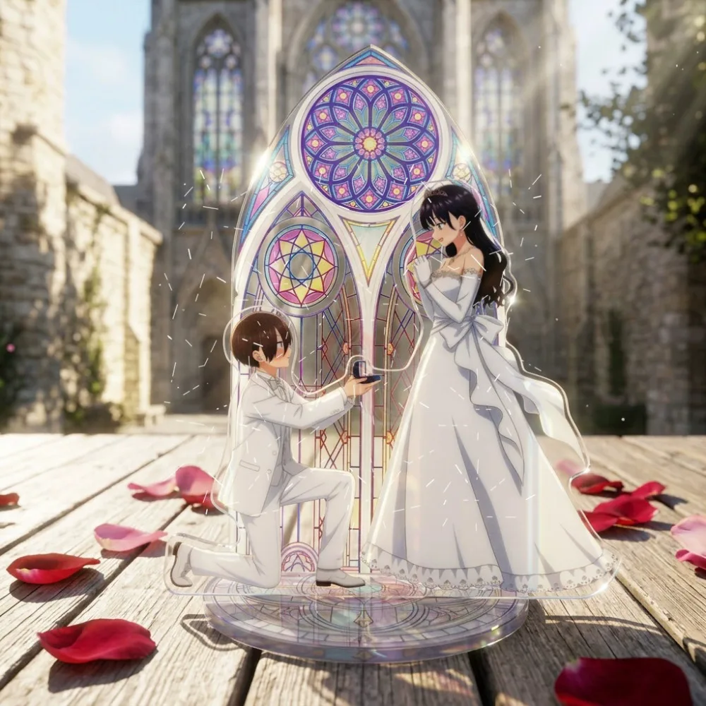 Cartoon Anime Peripheral High Definition Acrylic Signboard Cosplay Characters Standing Sign Model Standee High Beauty Decoration