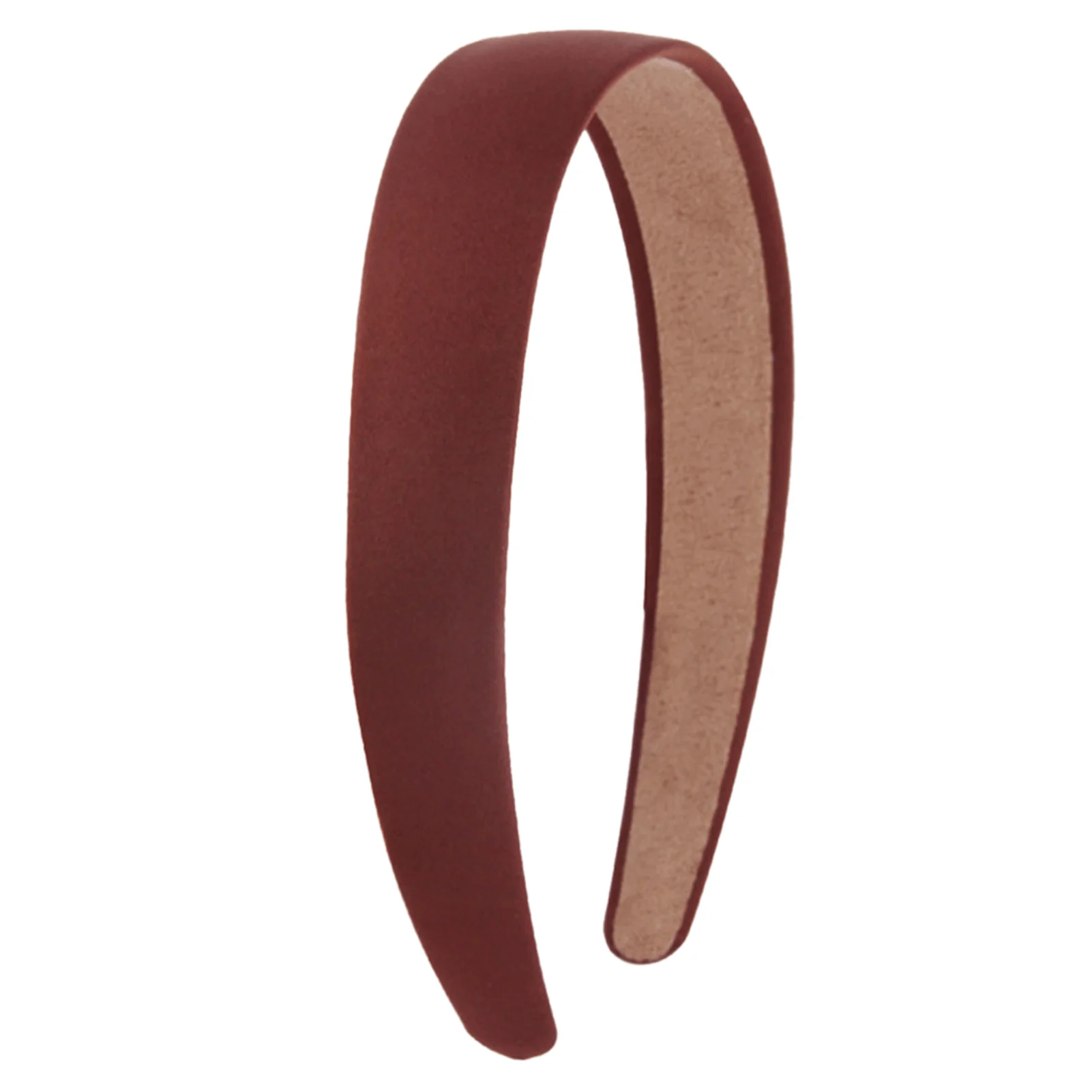 Buntes Satin-Stirnband, 2,5 cm, hartes, rutschfestes Stirnband, DIY-Haarbänder, schlichte Satin-Stirnbänder für Frauen, 21 Farben – Detail 23