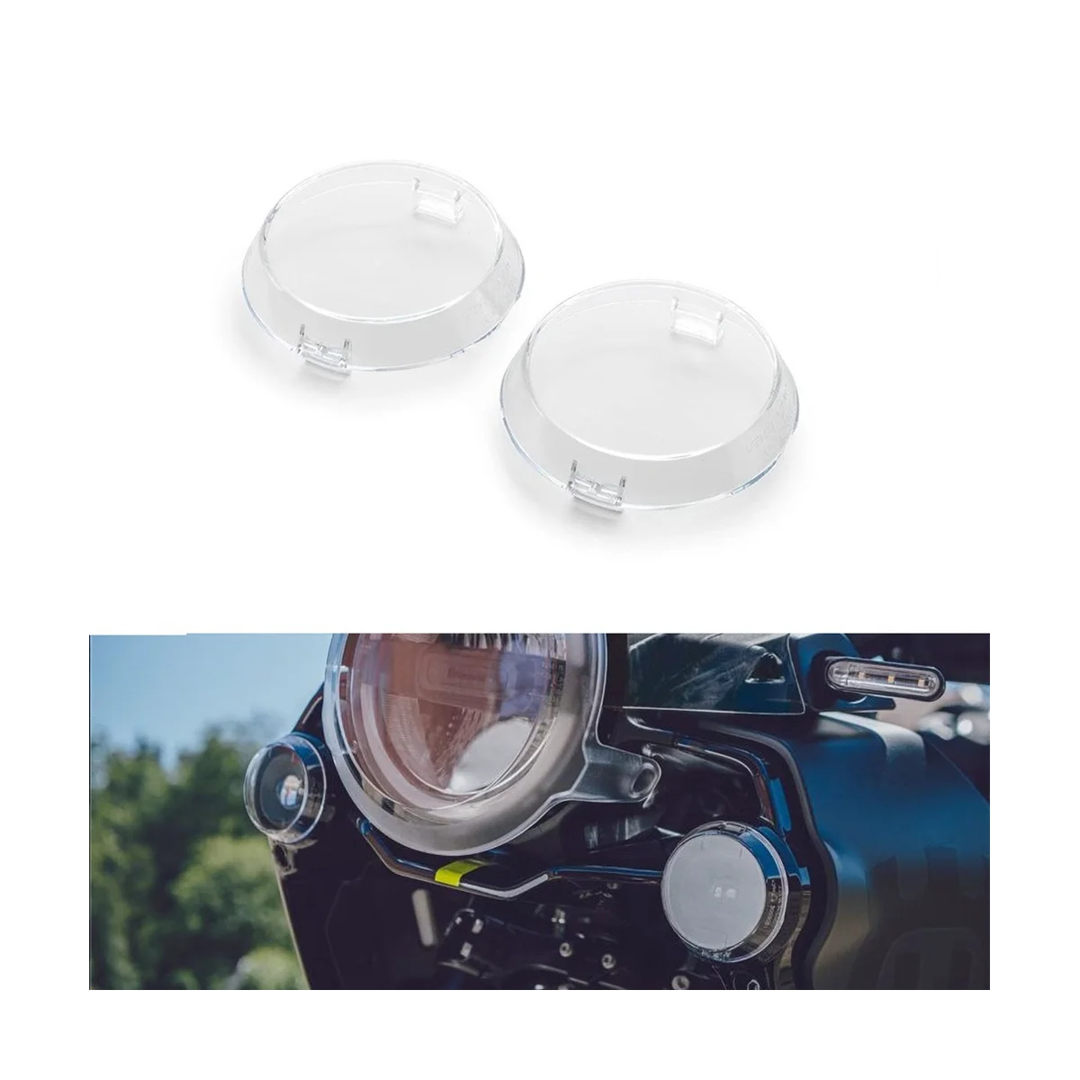 Motorcycle Transparent Fog Light Protective Cover for Husqvarna Norden 901 NORDEN901 2022 2023