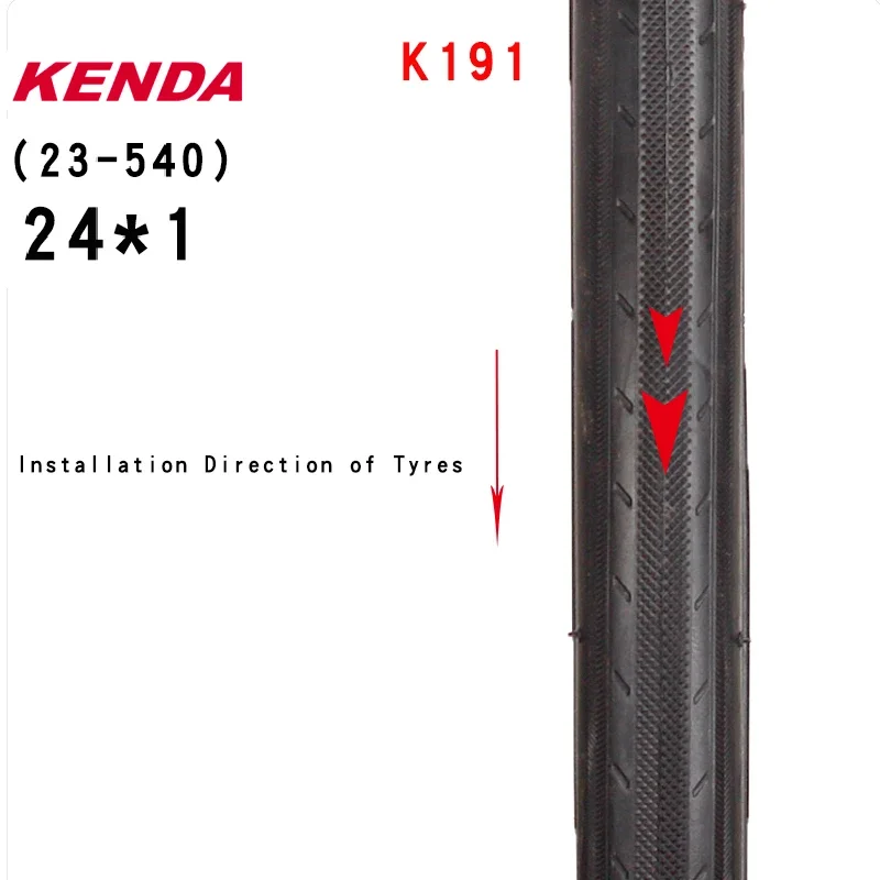 Kenda bicycle tire 24inch 24X1 (23-540) ultralight low resistance 400g wheelchair tyre MAX 110 PSI