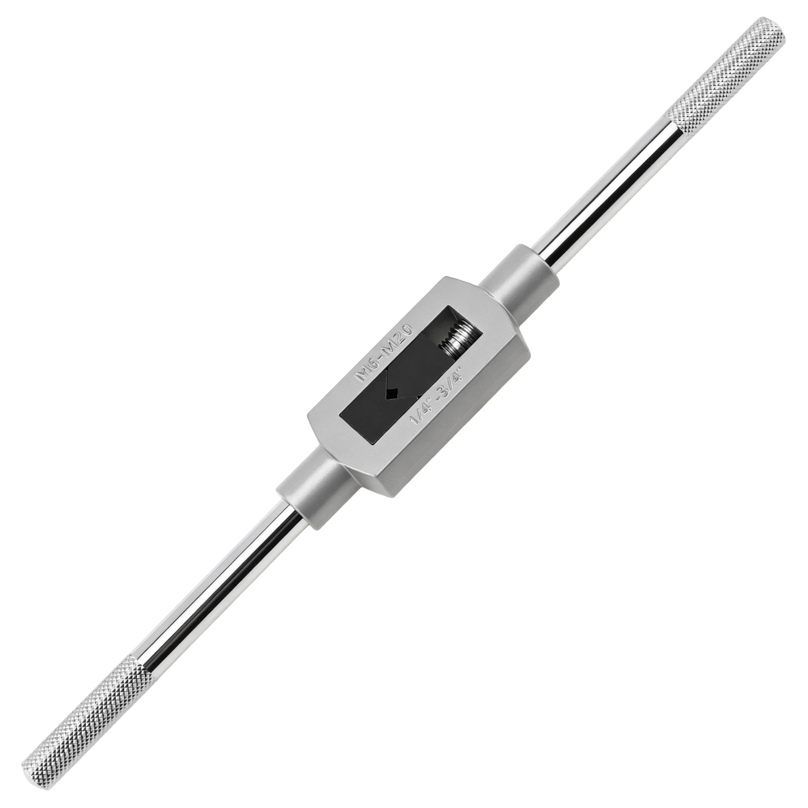 Zinc Alloy M6 - M20 Adjustable Tap Wrench Handle, 1/4 in - 3/4 in Reamer Handle Ratchet Tap Wrenches