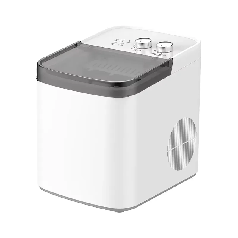 Small household mini electric ice machine square ice stainless steel desktop portable dormitory outdoor use fully automatic