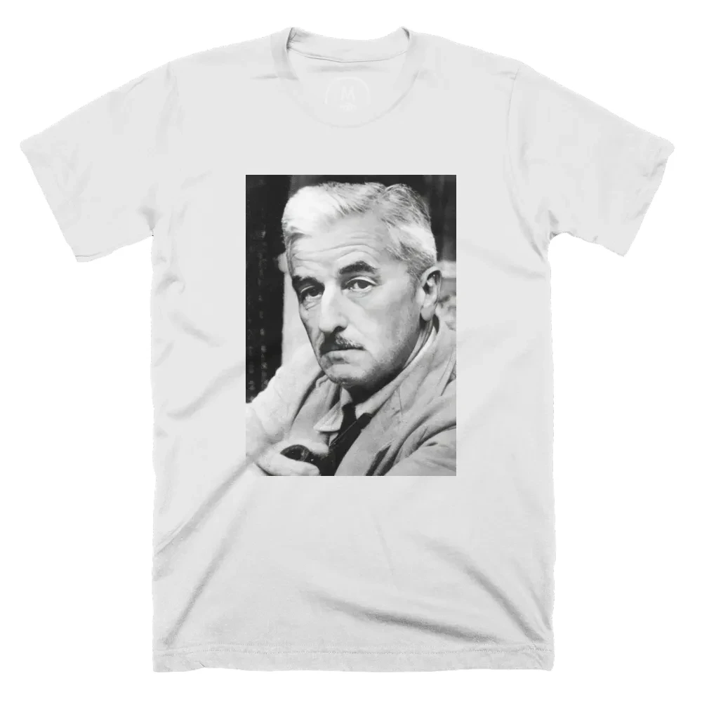 William Faulkner Tshirt, Writer Literary Gifts, Tshirts for Book Lovers