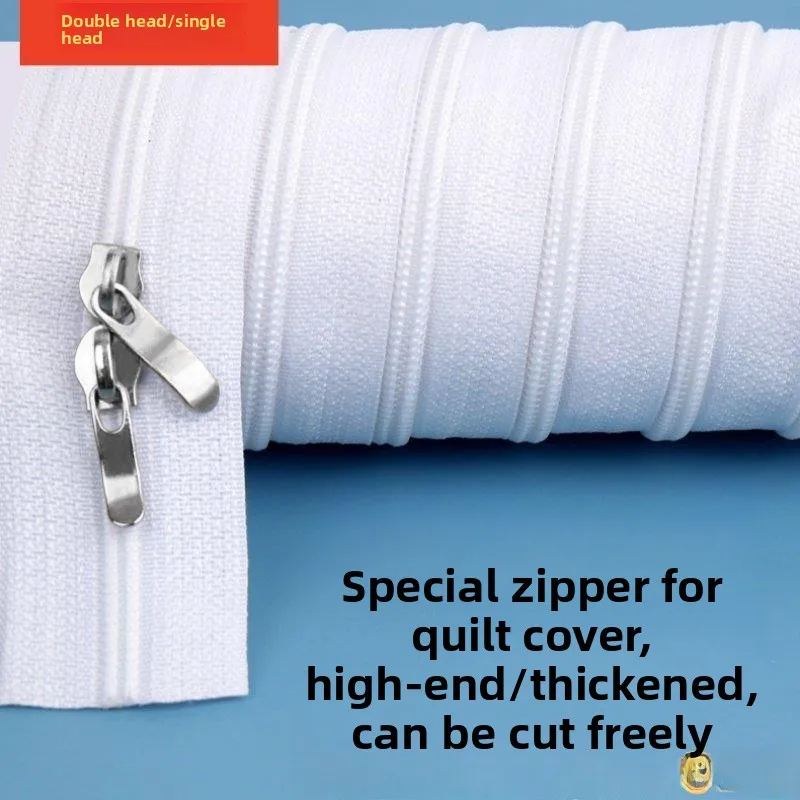 

Длинная двусторонняя молния для покрывал и пододеяльников, специальные аксессуары для молний, 50 метров, для домашнего использования