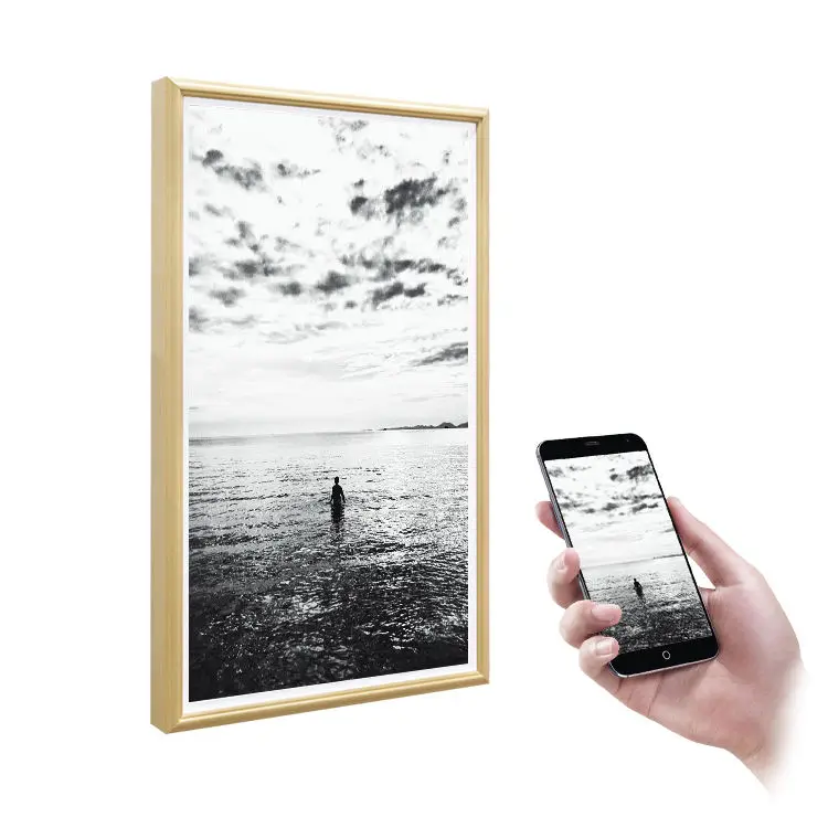 21.5 Inch Private Art Gallery Exhibition Work Smart Tv Frame Digital Museum Anti-Glare Matte Lcd Digital Photo Frame