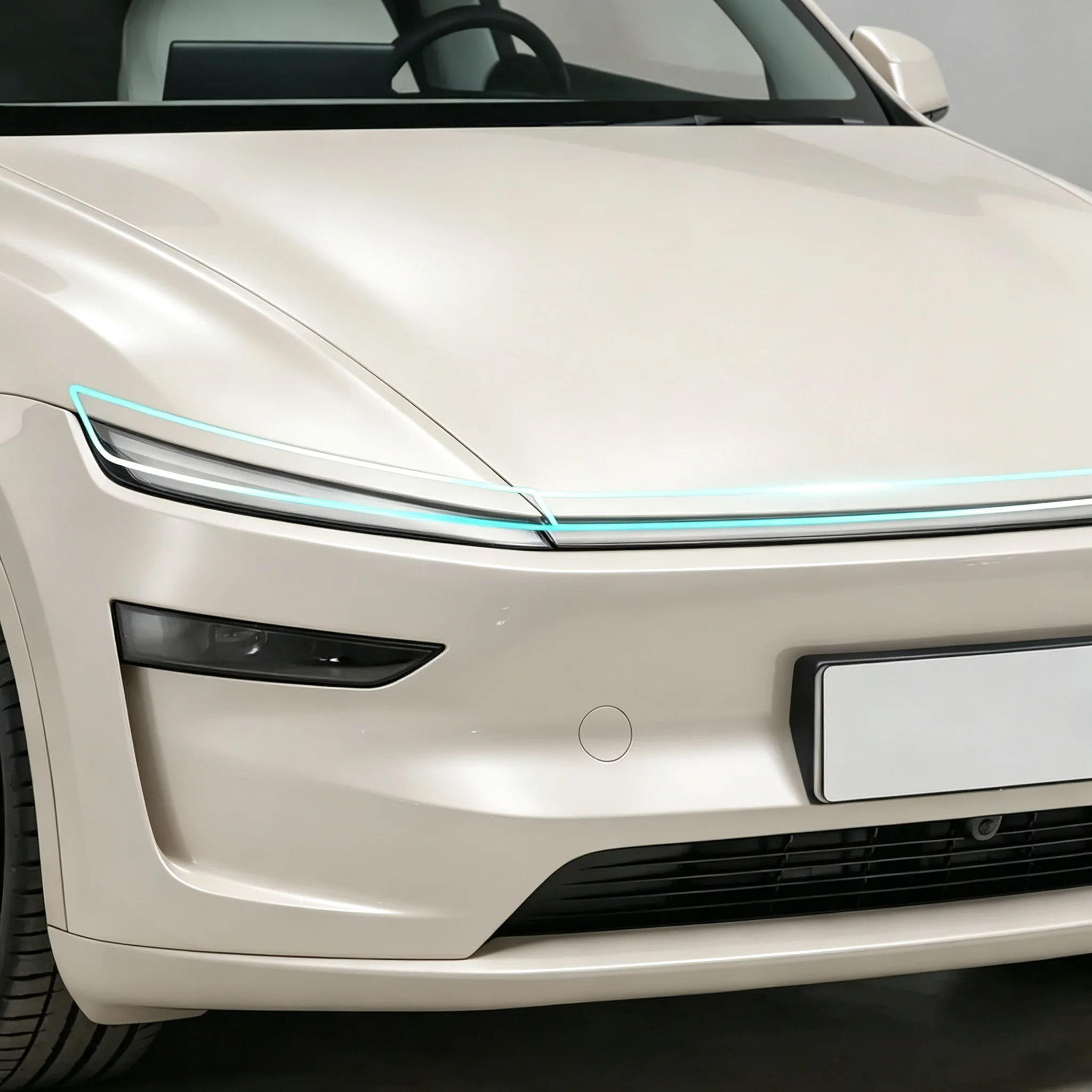 Transparente TPU-Schutzfolie für Tesla Model Y Juniper 2025-2026 Auto-Scheinwerfer Rücklicht PPF-Folie Lackschutz Anti-Kratz – Detail 1