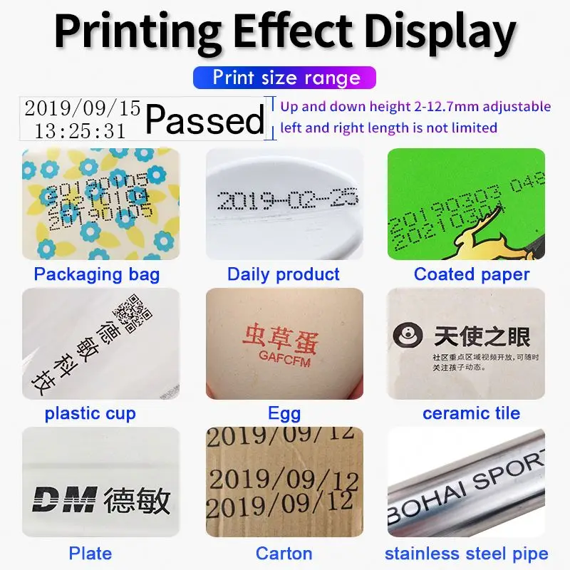 Mx3 Handheld Inkjet Printer Qr Code Packaging Production Date Coding Machine Logo Small Automatic Inkjet Printer Printing