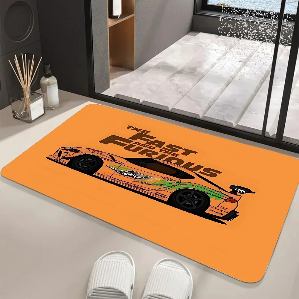 HD-Racing Car Floor Mat Soft Noise Reduction Entrance Door Carpet Indoor and Outdoor Floor Mat Home Decor