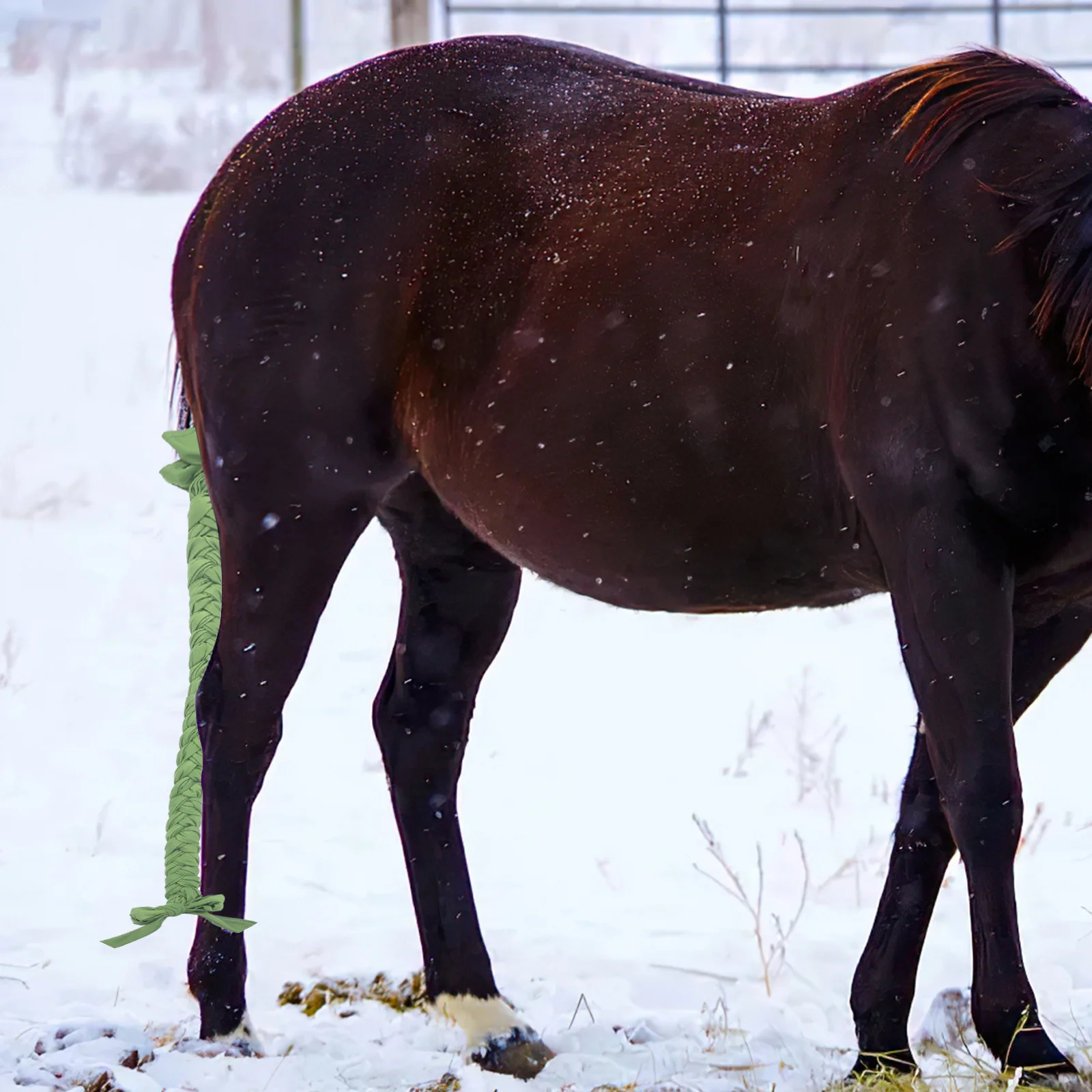 Bolsa de extensión de cola, bolsa trasera de poliéster ligera para protección de caballos, uso al aire libre, suministros de cuidado de caballos, granja