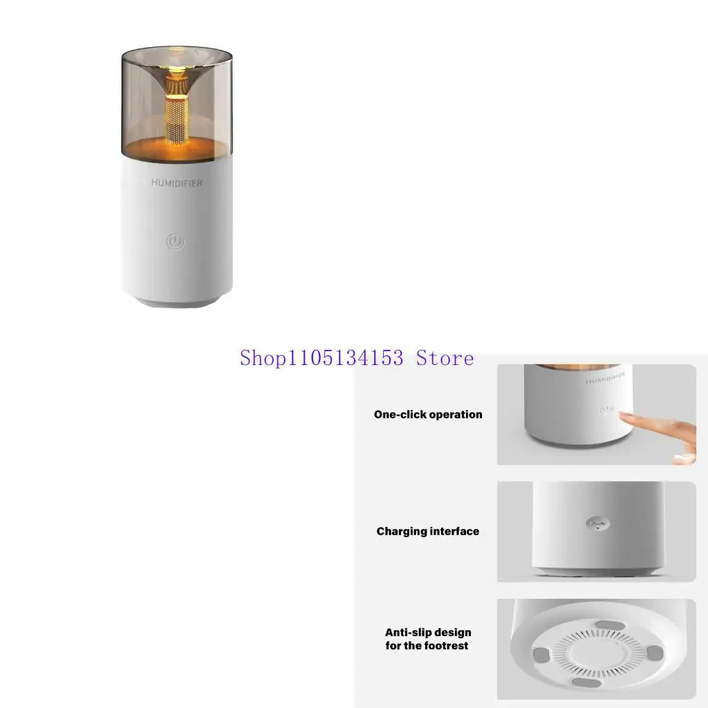 hg89 Vintage Inspired Car Essential Oil Humidifier Quiet Mini Diffuser Ambient Lamp USB Powered for Office Home Vehicle