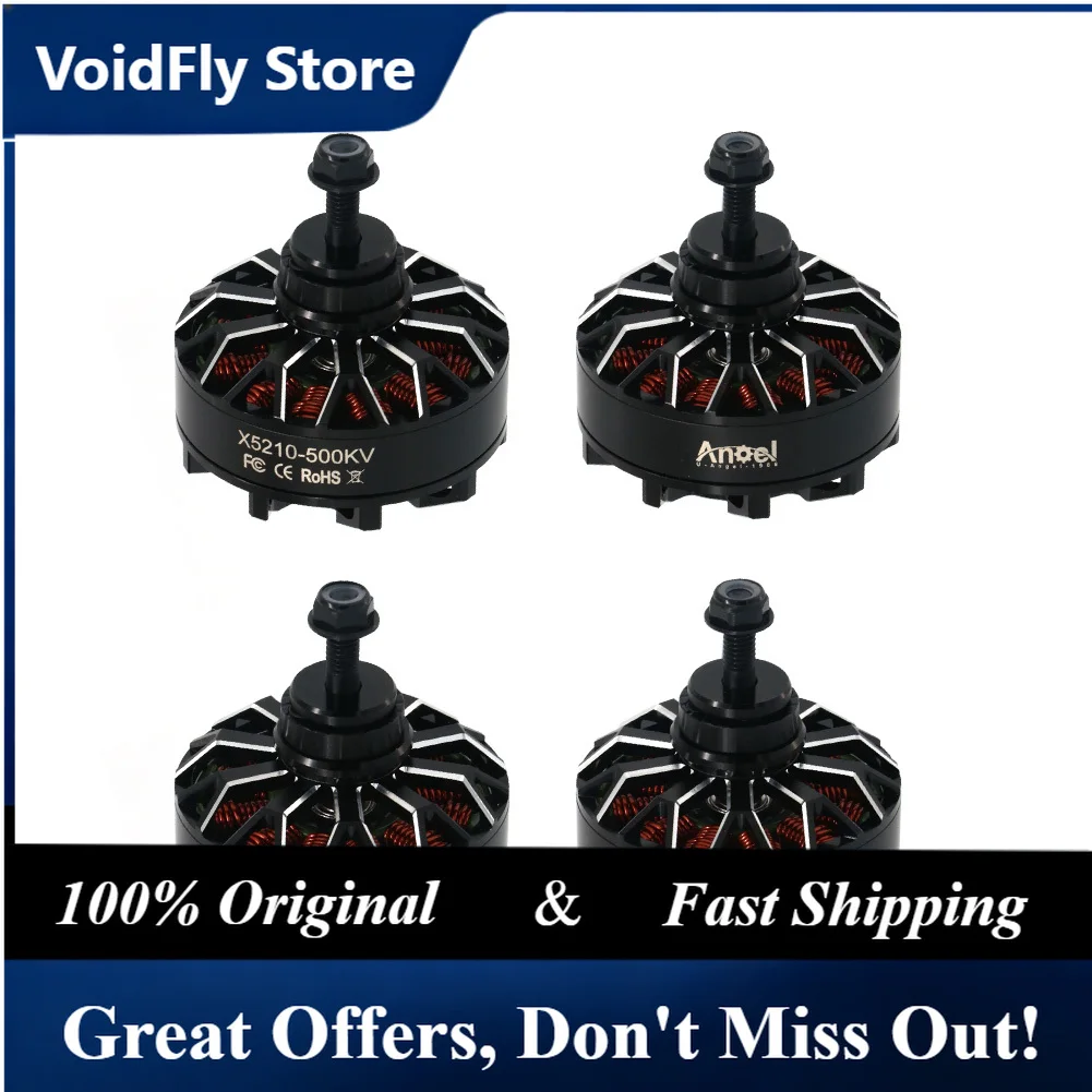 VoidFly 2/4pcs UAngle X5210 5210 340KV/500KV Waterproof Brushless Motor Part For FPV Multirotor Motors RC Helicopters Toy Access