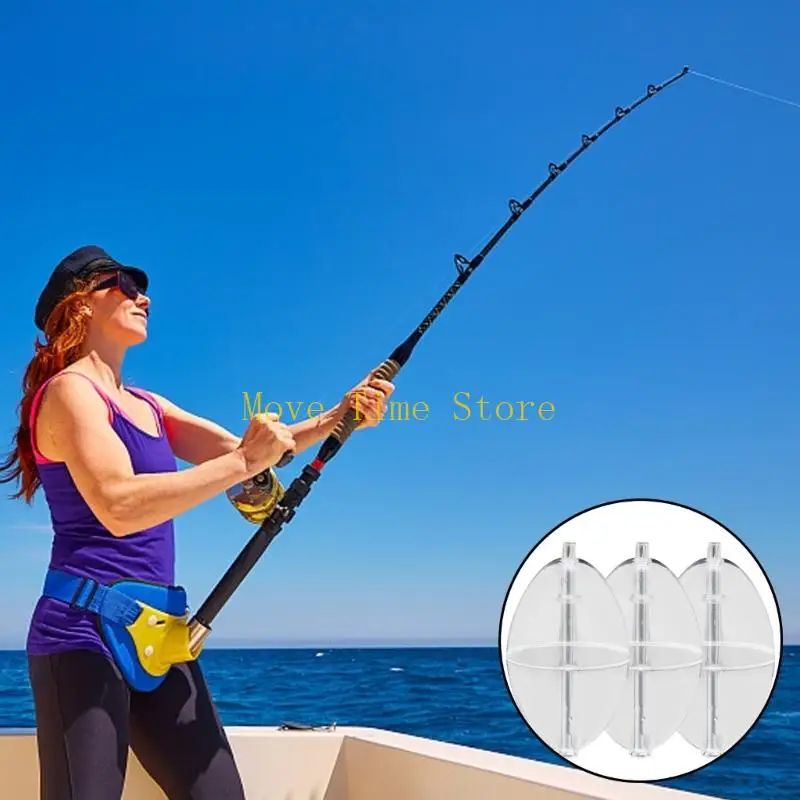92ME Belly Form Float Set for Shore and Nearshore Fishing, Clear Body
