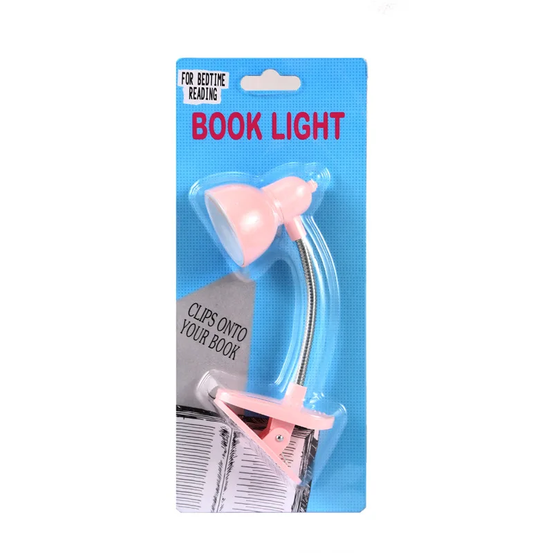 Mini Book Light LED Clamp lampada da lettura luci notturne libri per leggere comodino per camera da letto studio Clip Design Home Child Student