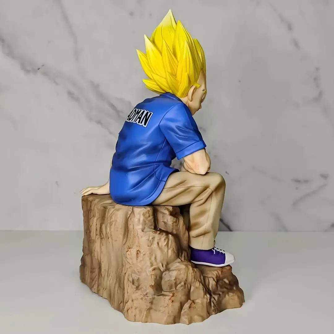 22cm Dragon Ball Figure Vegeta Anime Figure Pink Casual Style Vegeta Figurine Pvc Collection Statue Model Ornament Toys Gift