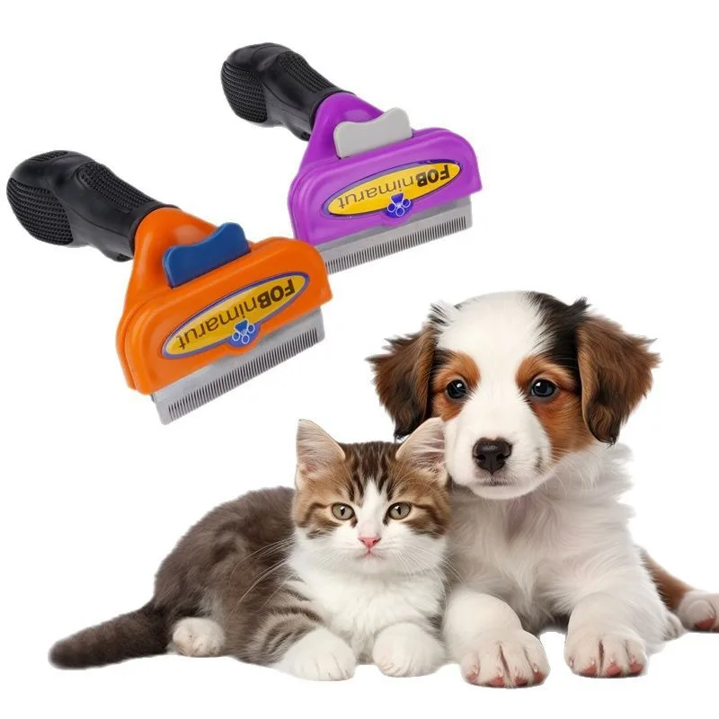 

Pet Deshedding Comb Dog Cat Grooming Tool Hair Removal Brush Shedding Rake Dematting Blade Undercoat Fur Trimmer Comb Brush Kit