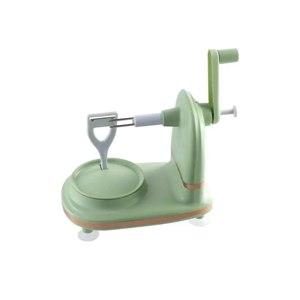 Plastic Hand Crank Fruit Peeler Maunal Rotating Peeling Machine with Suction Cup Does Not Hurt Hands Automatic Peeler Potato