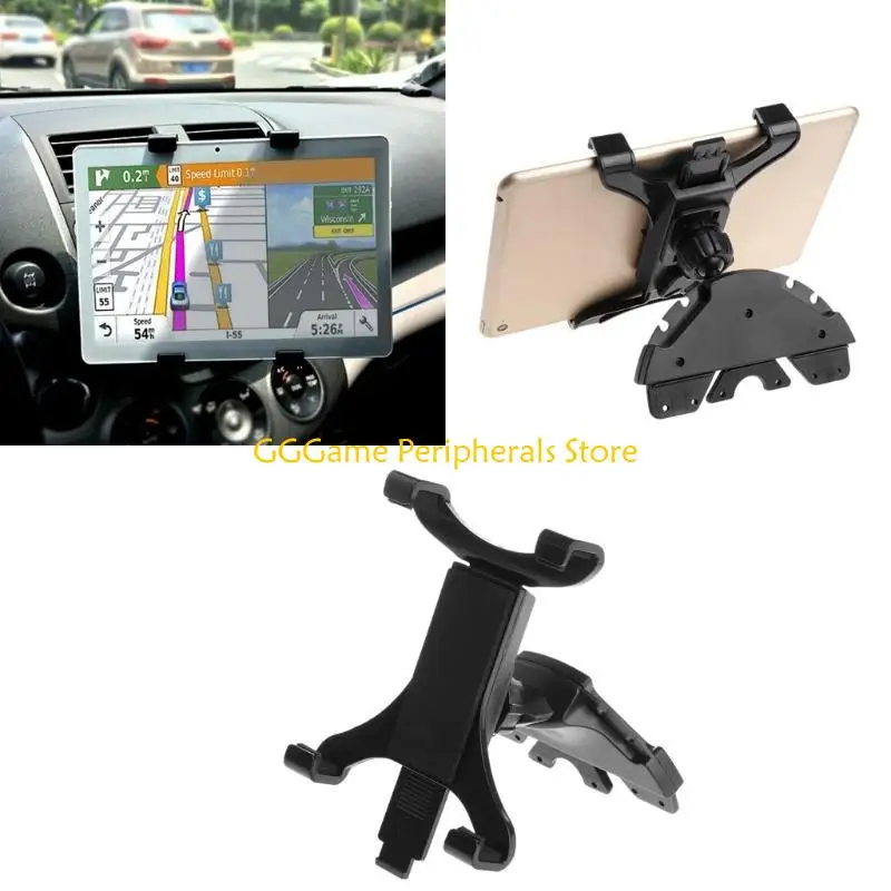 U55B 360° Rotating Car Slot Mount Holder Bracket Adjustable Tablet Phone Pad Stand