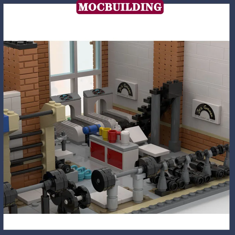 City Street View Gym modello sportivo Building Blocks Set House Bricks MOC collezione fai da te giocattoli regalo