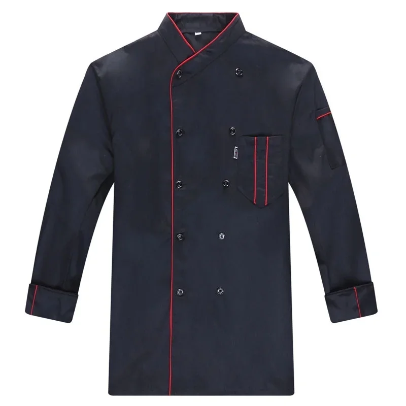 Uniforme de Chef, venta al por mayor, Unisex, cocina, panadería, Catering, trabajo, cocinero, camisa de manga corta, chaqueta de Chef transpirable de doble botonadura