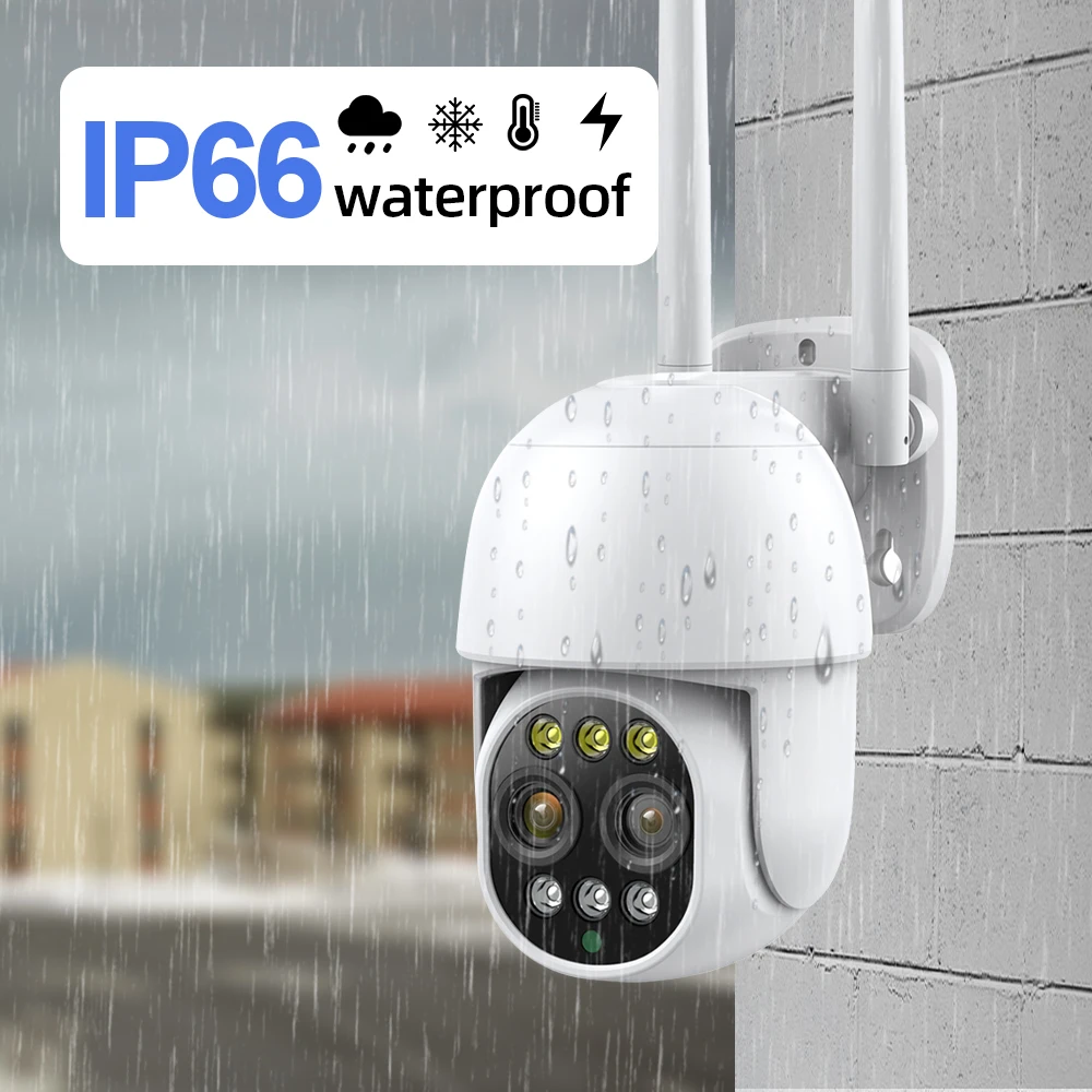 

4K Wifi PTZ IP Camera Surveillance Security System 8CH 10X Zoom Auto Tracking CCTV Camera Security System Kit 10CH Wifi NVR Kit