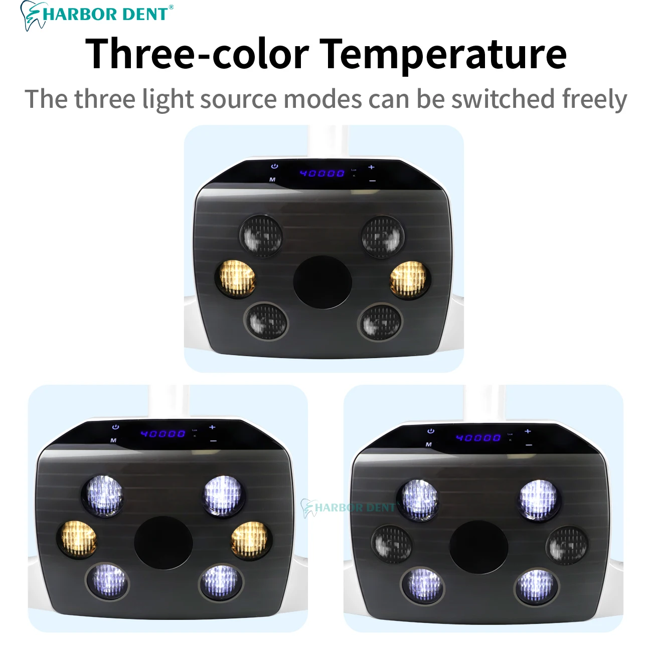 6 LEDs Electric Dental Oral Lamp Operation Light Shadowless with Touch Sensor Implant Dentist Clinic CE Certified HYG Brand