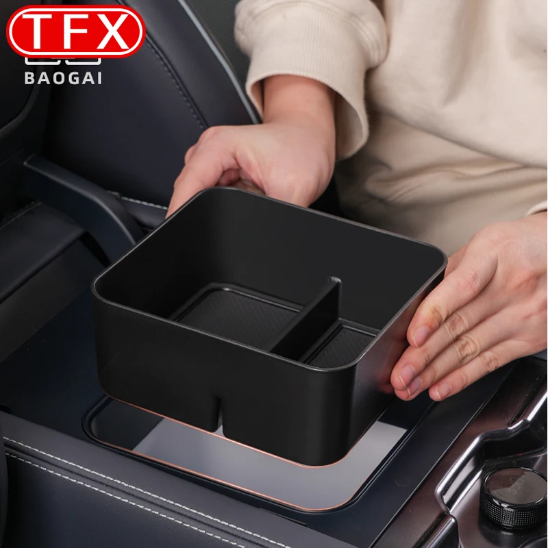 For BYD Leopard 5 2023-2024 Car Center Armrest Box Storage Box Center Refrigerator Compartment Organizer Interior Accessories