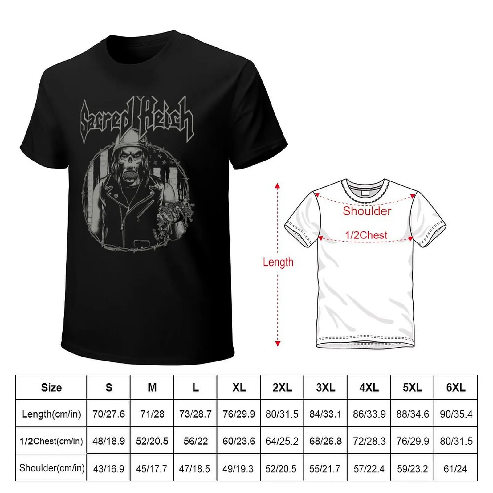 Sacred Reich T-Shirt anime t shirts for man T-Shirt