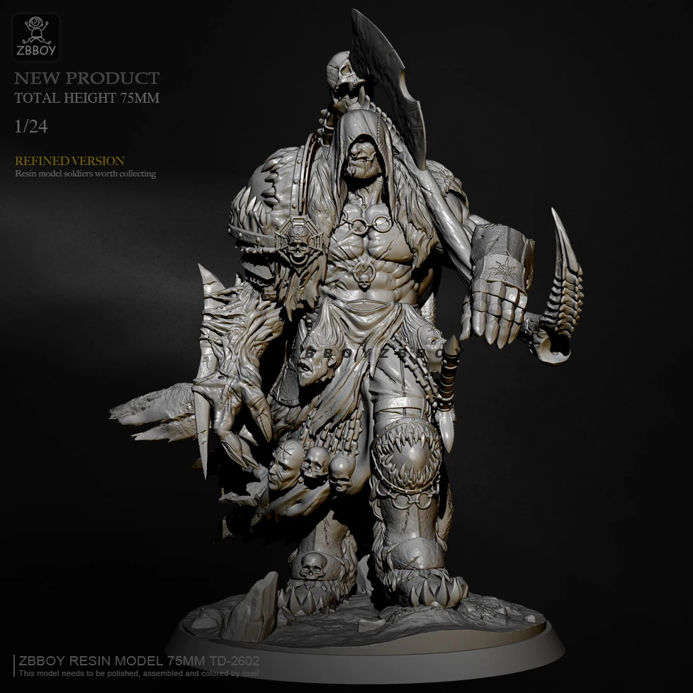 H75mm Resin model kits figure colorless and self-assembled TD-2602