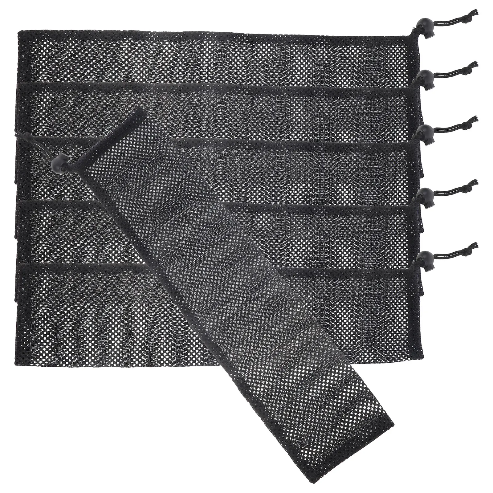 

6pcs Wild Bird Feeder Mesh Bag Hanging Drawstring Nylon Food Bags for Garden Yard Easy Clean Reusable Finch Sock Sack