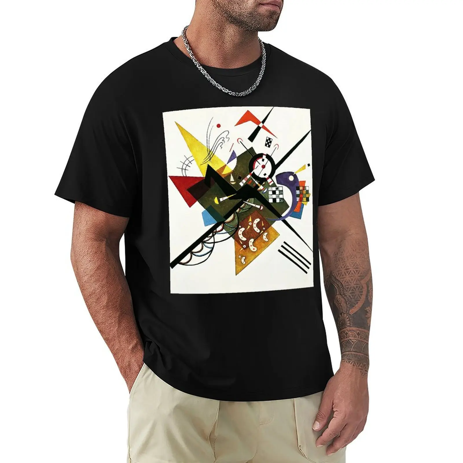 On White II by Wassily Kandinsky | Auf Weiss II T-Shirt oversized essential t shirt oversizeds customizeds designer t shirt men