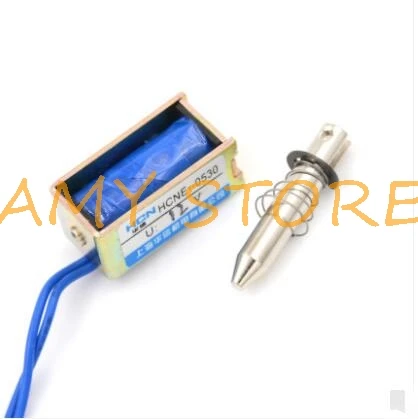 HCNE1-0530 12V 24V Pull Hold/Release10mm Stroke 5N Force Frame Electromagnet Solenoid Actuator 30x13x15mm