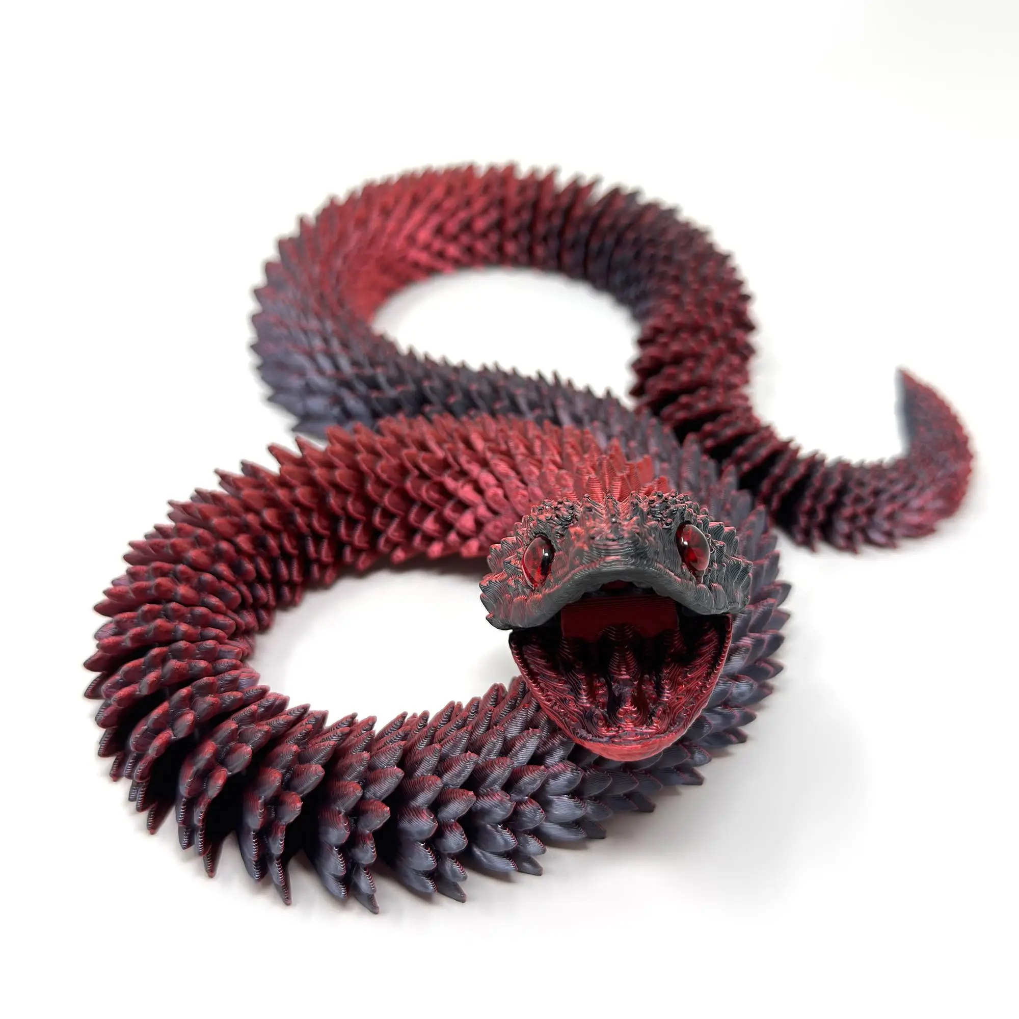 24in 3D Animals Printed Snake Toys,Fidget ADHD Snake FlexibleToys, Surprise Mystery Perfect Desk Pet for Animal Collectors