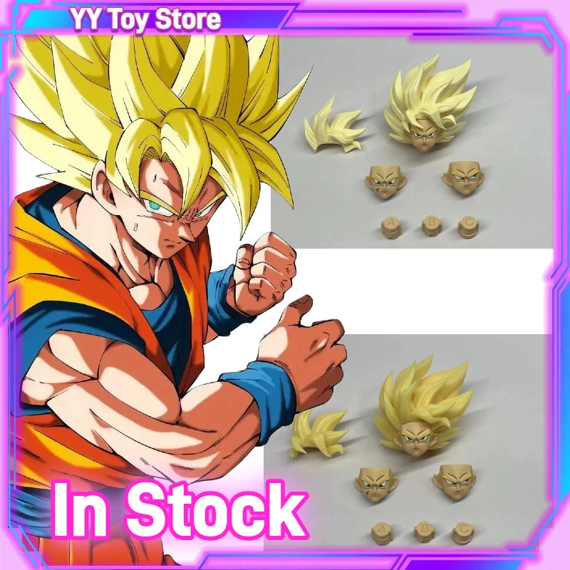 Dragon Ball Super Saiyan Goku Piaofa Testa Sculpt 2.0 3.0 Voxel Teste Modello Giocattolo Regalo in Magazzino Da Collezione Son Goku Accessori