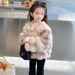 Girls Winter Coat 2024 New Baby Thickened and Warm Winter Fashion Childrens Top Kids Jackets for Girls