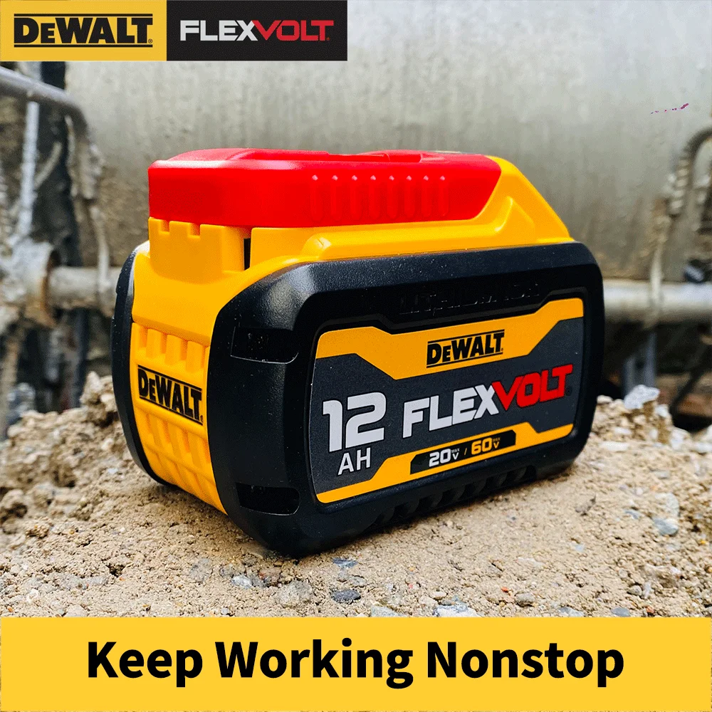 Para dewalt 12ah recarregável flexvolt bateria dcb612 20v/60v 21700 células pacote de íon de lítio para ferramentas elétricas sem fio
