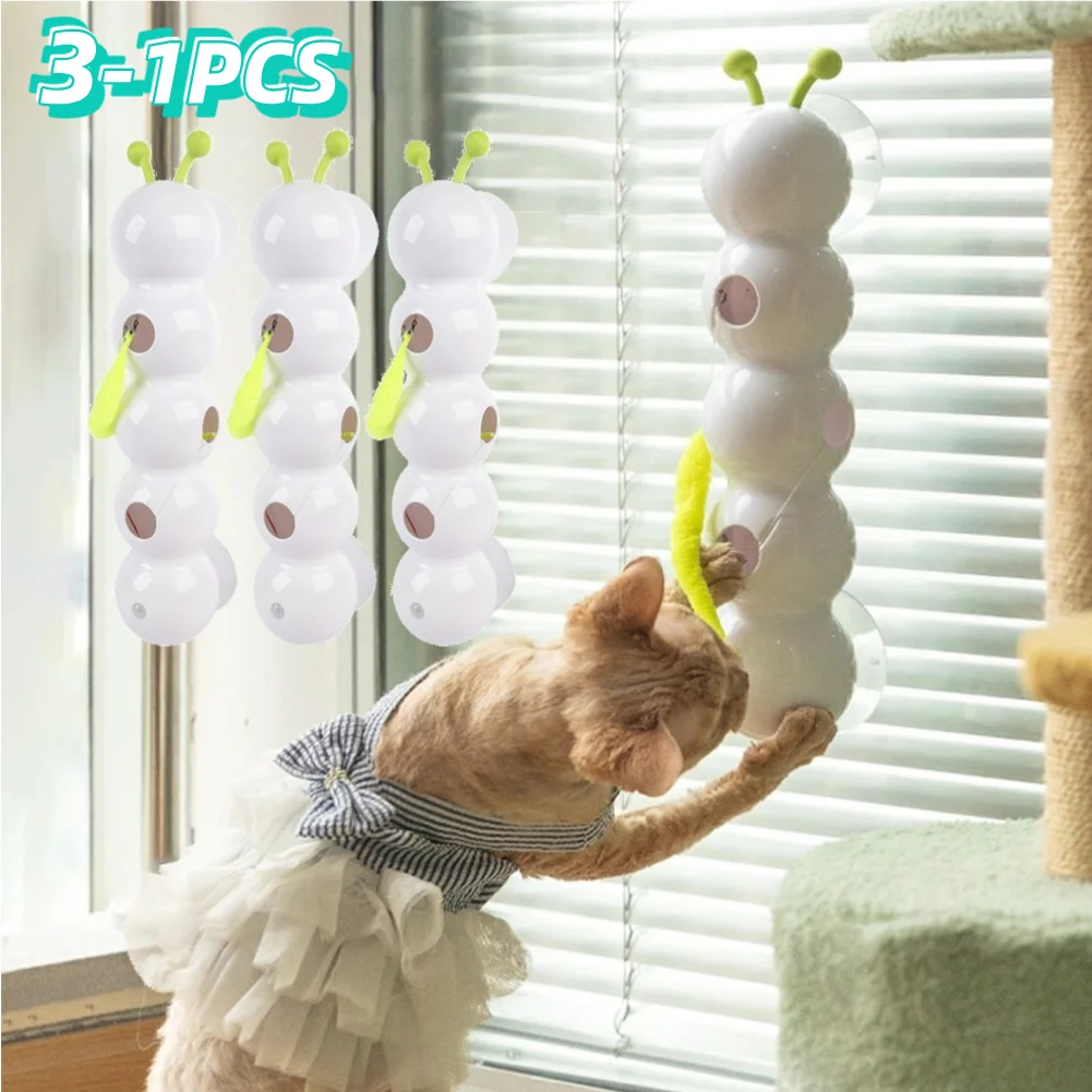 

Creative Durable Cat Teasing Stick Caterpillar Intelligent Cat Toy Rechargeable Automatic Cats Toy with Tail for Bored Cats