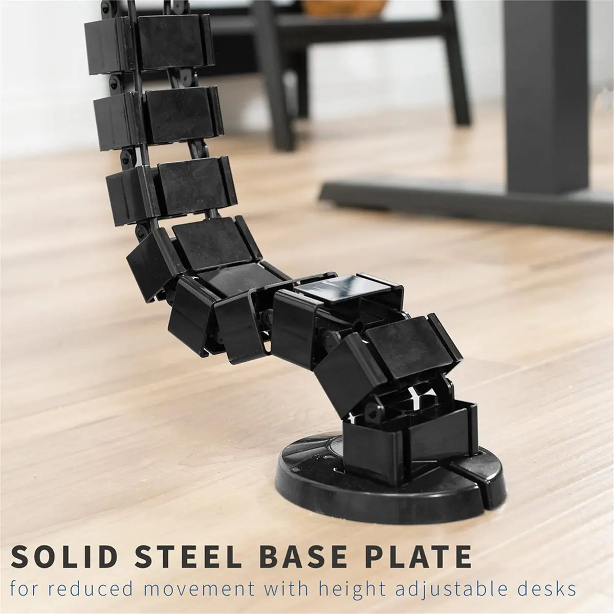 【TODAY-BUY】~@ Under Desk Vertebrae Cable Management for Sit-Stand Desks, Magnetic Flexible Wire Spine Adjustable Length