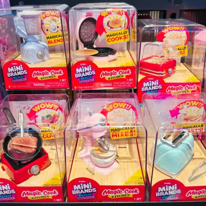 ZURU Mini Brands Magic Cook Kitchen Series Mini Home Appliance Miniature Simulation Kitchenware Set DIY Birthday Toy