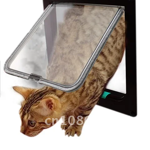 Pet Supplies Small Pet Gate Door Kit Cat Dogs Flap Door Plastic Pet Dog Cat Door 4-drożne klapki do bramy dla kotów szczeniąt psów