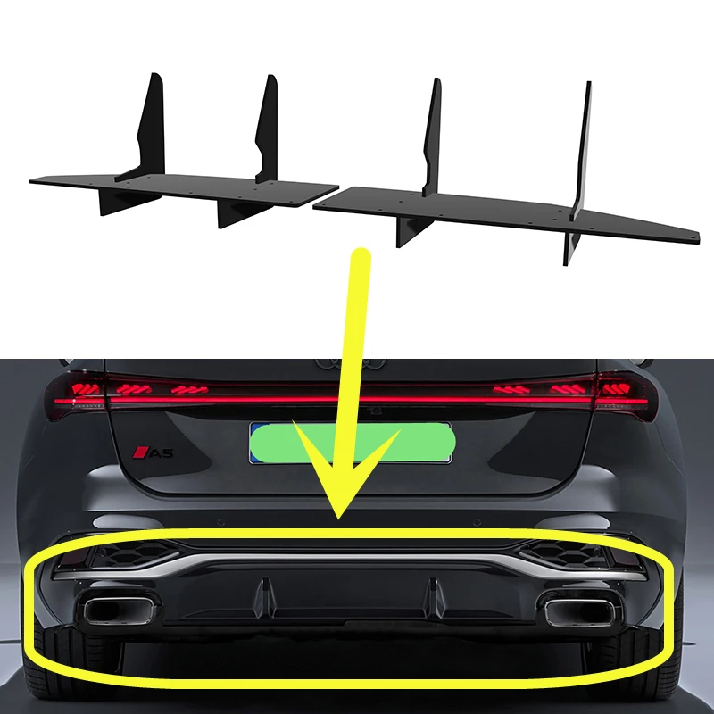 Fit Audi A5 Sedan Avant 2025 Year Rear Diffuser Bumper Lips Spoiler Splitter Body Kit Accessories