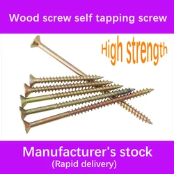 Tornillos de madera autorroscantes de cabeza avellanada cruzada KA, tornillo de cabeza plana de Punta endurecida para paneles de yeso, M5 de clavos 20 piezas