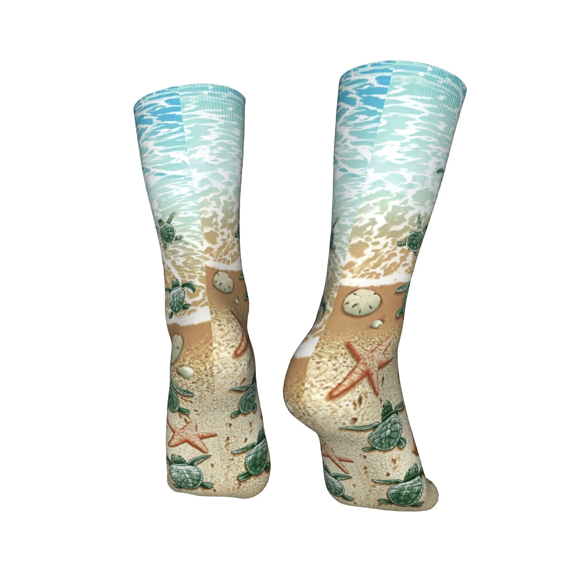 جوارب مضحكة لسباق السلامة على شكل سلحفاة بحرية، جوارب مطبوعة ثلاثية الأبعاد للرجال والنساء