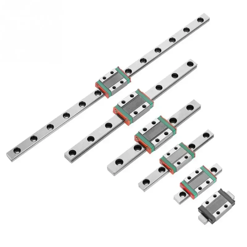 LML9B Miniature Linear Rail Guide Rail 9mm Width+Slide Block Linear Guide Rail Print Parts CNC