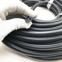 Three-Port Caulking Strip Glass Window Rubber Sealing Strips Distribution Cabinet Agricultural Vehicle Shed Doors Weatherstrip
