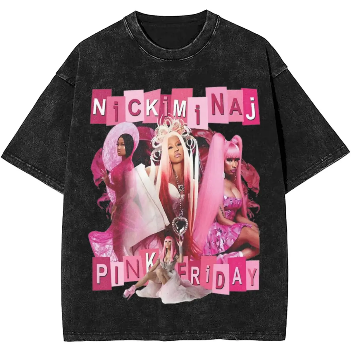 Men Women Nicki Minaj Tour 2024 Shirt Printed Pink Friday 2 Harajuku T-Shirts 100% Cotton