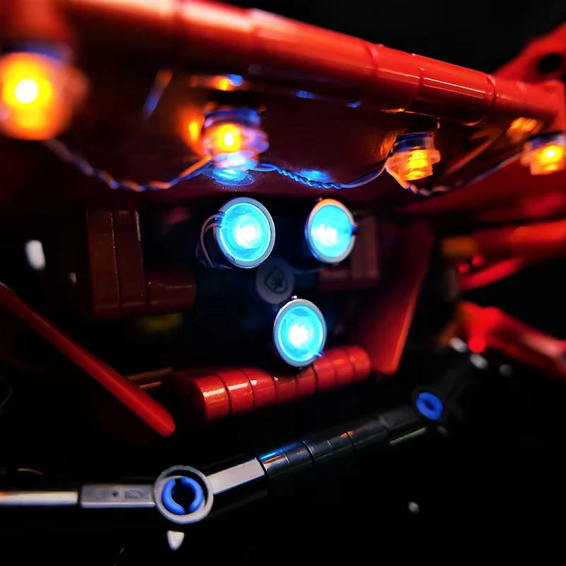 DIY RC LED ライトキット LEGO 43100 テクニカルスポーツカー用 (LED ライトのみ、ブロックモデルなし)