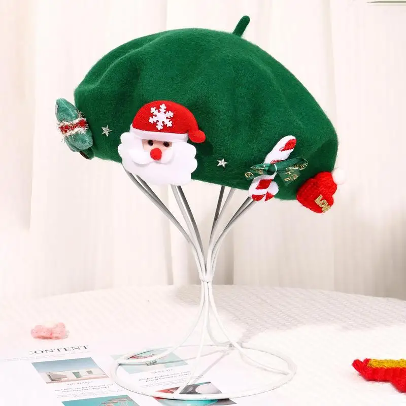 Berretto di natale cappello berretti adulti bambini albero di natale cappelli dolce festa di natale berretti berretto carino albero di natale Santa Barrette cappelli