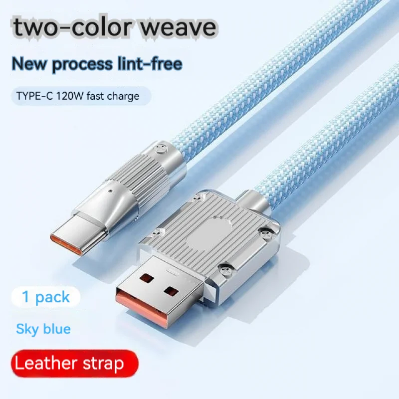 

120W 6A USB Type C Cable Wire For Samsung S22 S20 Xiaomi Mobile Phone Fast Charging USB C Cable Type C Charger Data Cord Cables